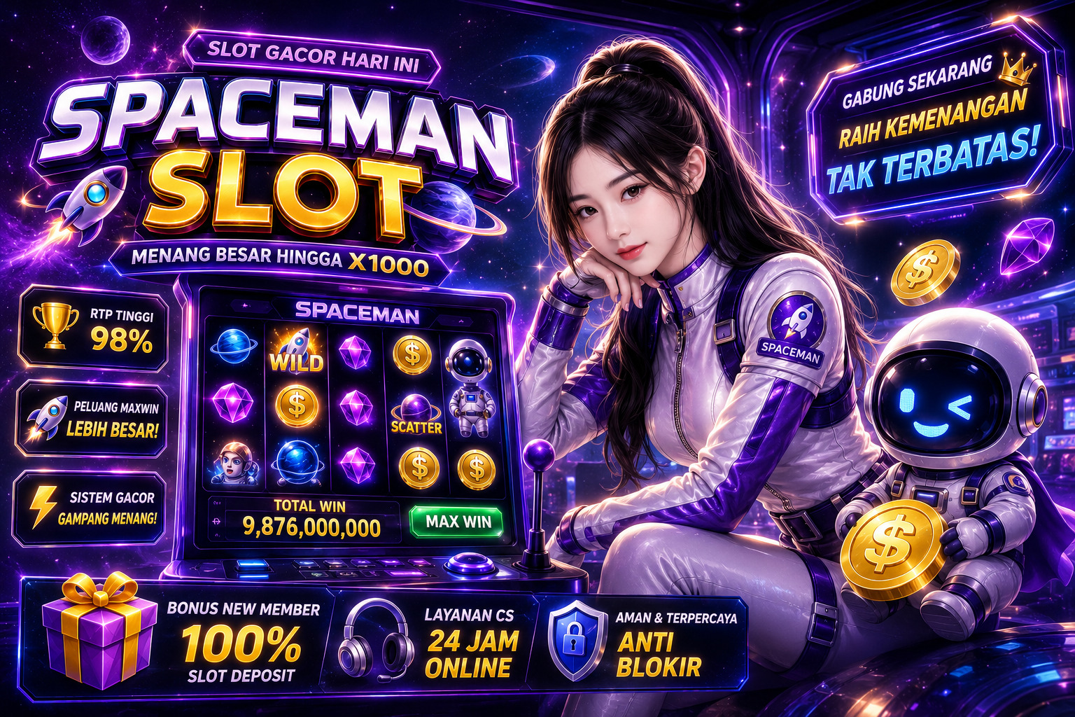 Spaceman Slot Online yang Menjadi Pilihan Favorit Banyak Orang